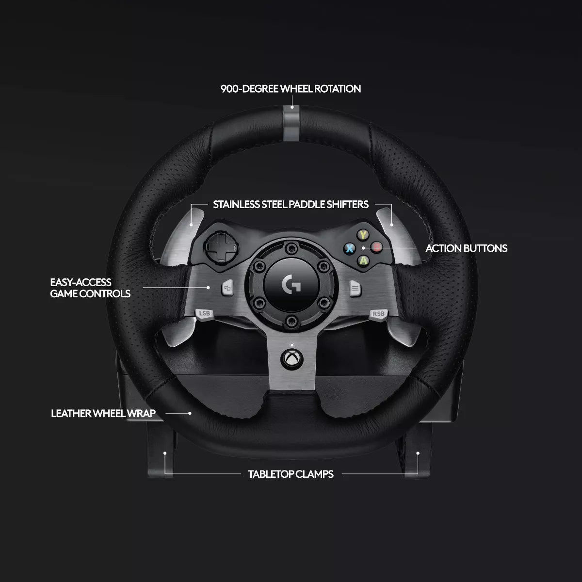 Logitech G920 Driving Force Racing Wheel for Xbox One/Pc