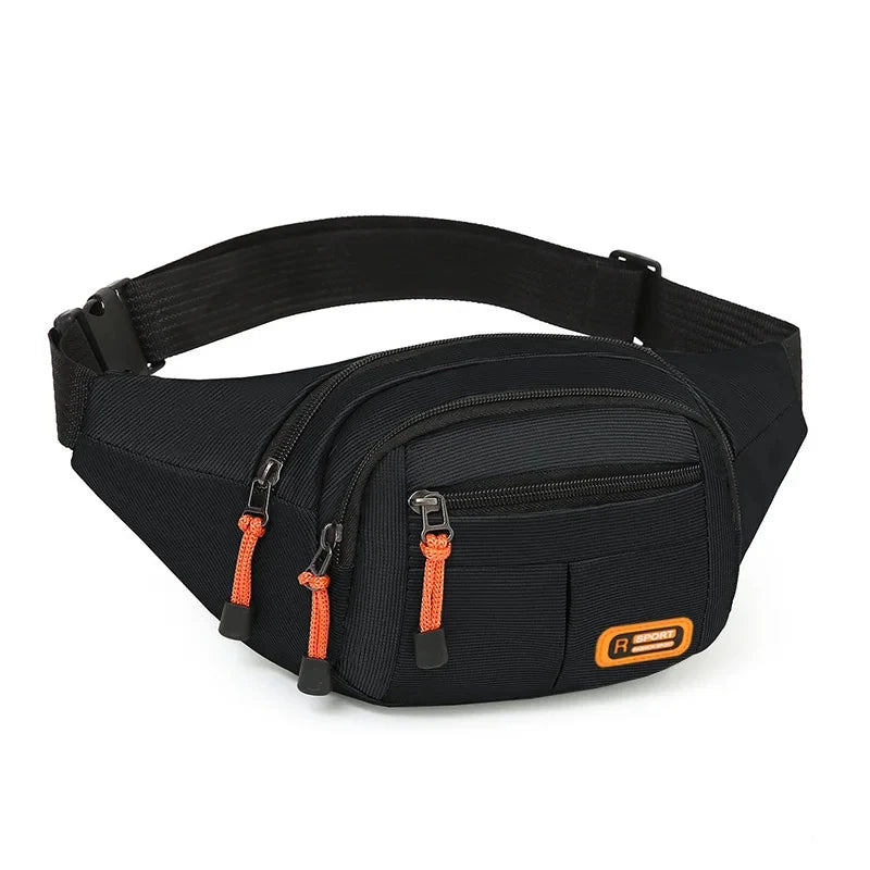 Unisex Multifunctional Large Capacity Mobile Waist Bag with Anti-Splash and Wear-Resistant Features