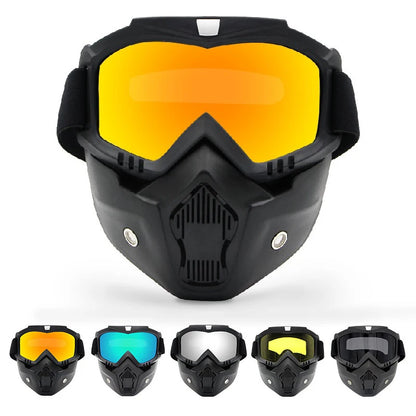 Adjustable Dustproof Motorcycle Goggles with Full Face Protection