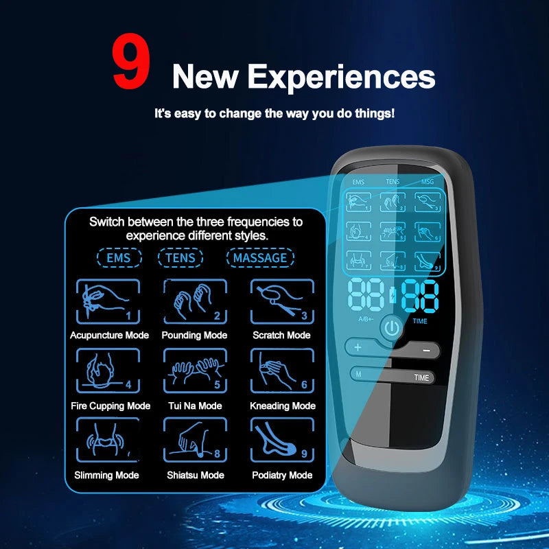 Digital Physiotherapy Tens Muscle Stimulator with EMS Acupuncture and Body Massage