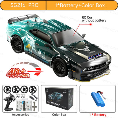 SG116 MAX/PRO 1:16 High Speed Drift Racing RC Car - 80KM/H or 40KM/H Brushless Motor, 4WD Off-Road Vehicle for Kids