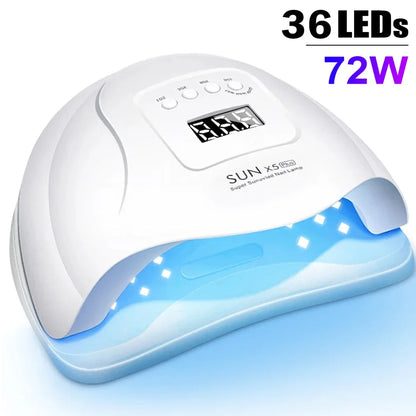 Professional 300W UV LED Nail Lamp for Gel Polish Curing with Large Screen