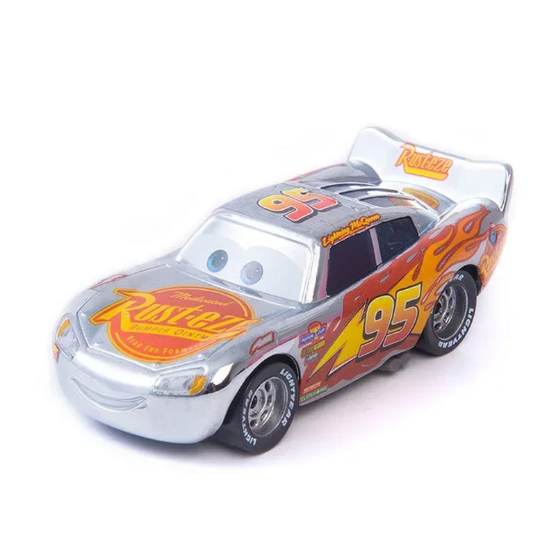 Disney Pixar Cars 3 Diecast Metal Alloy Model Car Set - Lightning McQueen, Jackson Storm, Mater - 1:55 Scale 