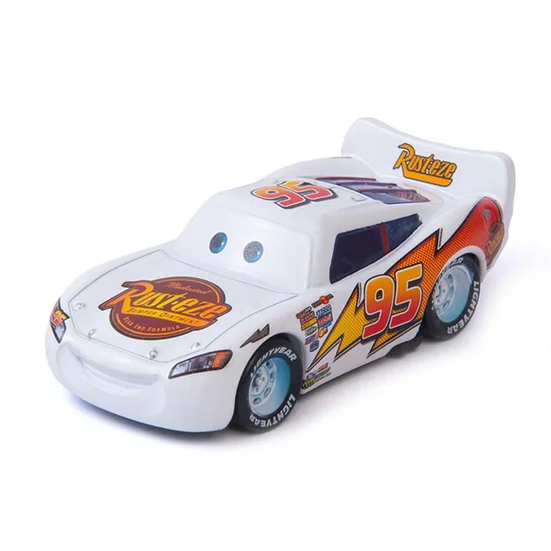 Disney Pixar Cars 3 Diecast Metal Alloy Model Car Set - Lightning McQueen, Jackson Storm, Mater - 1:55 Scale 