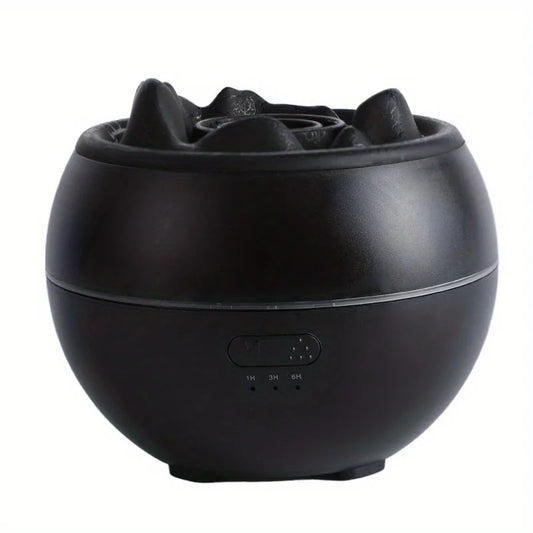 360ml 7-Color Fire Flame Cool Mist Humidifier with Aroma Essential Oil Diffuser