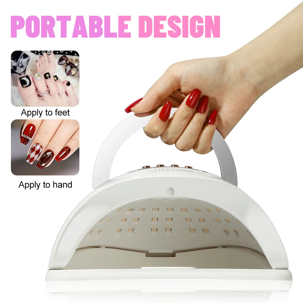 Professional LED Nail Lamp for Gel Nails with 81 Leds and 4 Timers