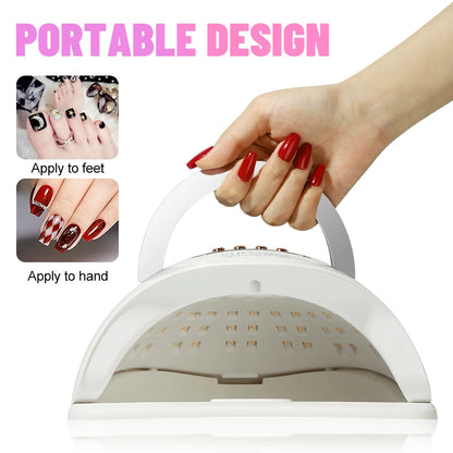 Professional LED Nail Lamp for Gel Nails with 81 Leds and 4 Timers