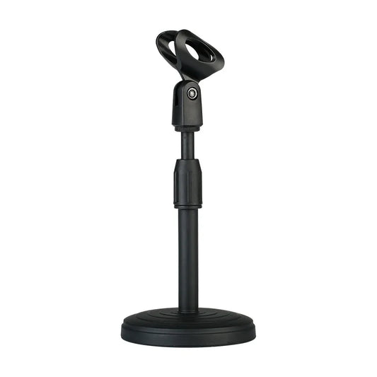 Adjustable Desktop Microphone Stand with Weighted Disc Base for Shockproof Network Live Broadcast - Mic Stand Accessories