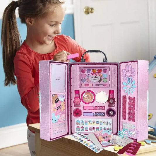 Children's Cosmetic Princess Makeup Set with Safe and Non-Toxic Eye Shadow Palette - Ideal Beauty and Fashion Gift for Girls