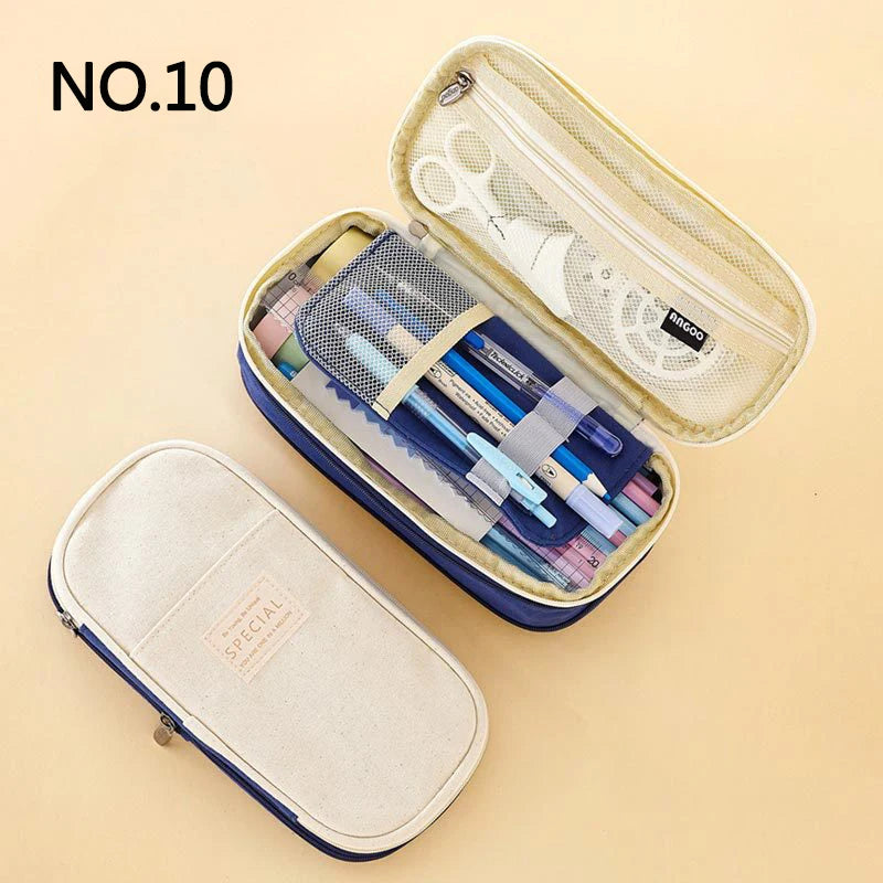 Professional Pencil Case with Double Layers and Large Capacity - CPC Certified Safe Material