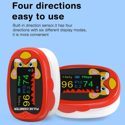 Pediatric Handheld Finger Pulse Oximeter with LED TFT Screen for Monitoring Blood Oxygen Levels in Babies