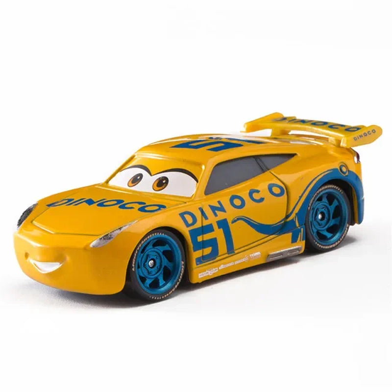 Disney Pixar Cars 3 Diecast Metal Alloy Model Car Set - Lightning McQueen, Jackson Storm, Mater - 1:55 Scale 