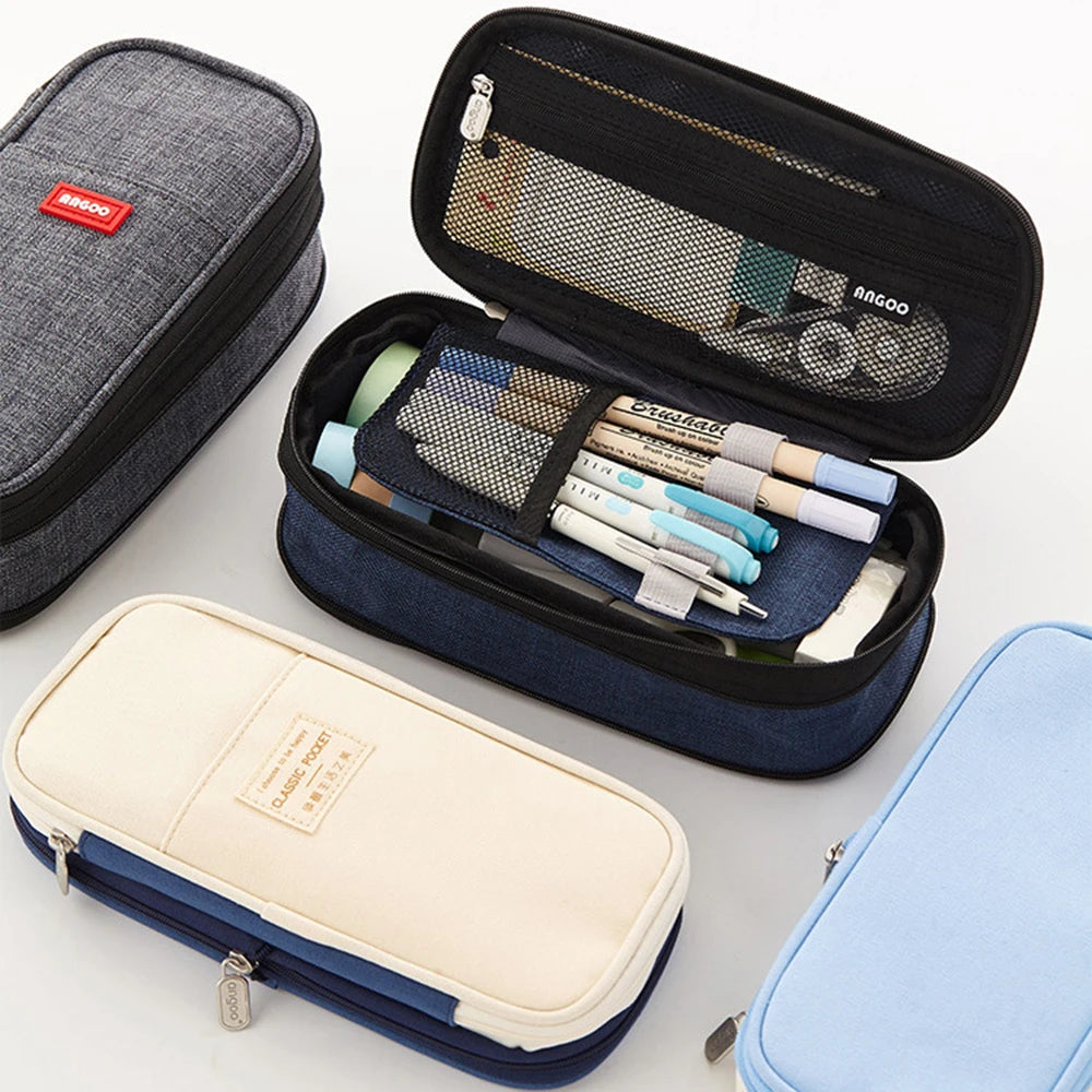 Professional Pencil Case with Double Layers and Large Capacity - CPC Certified Safe Material