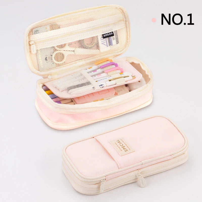 Professional Pencil Case with Double Layers and Large Capacity - CPC Certified Safe Material