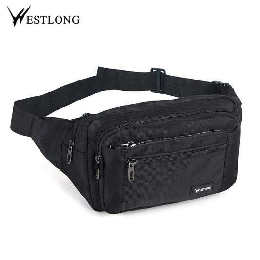 Waist Pack Casual Functional Fashion Men Waterproof Fanny Pack Women Belt Bum Bag Male Phone Wallet Pouch Bags Unisex 98011