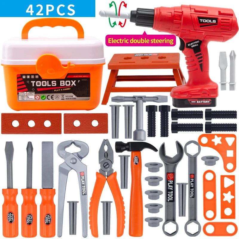 Kids Toolbox Set - Pretend Play Maintenance Tool Repair Toy for Children