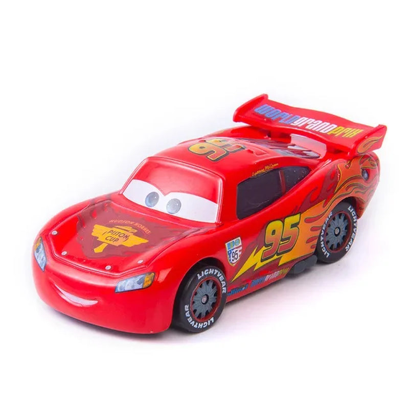 Disney Pixar Cars 3 Diecast Metal Alloy Model Car Set - Lightning McQueen, Jackson Storm, Mater - 1:55 Scale 