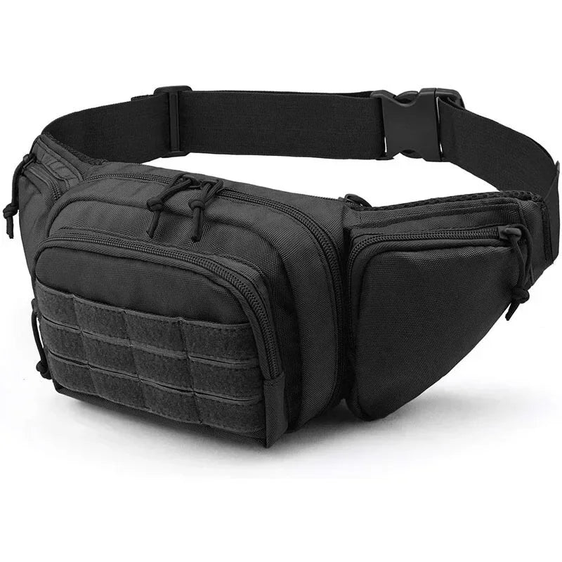 Tactical Multi-Function Nylon Waist Pack for Men - High-Capacity Camo Sports Bag