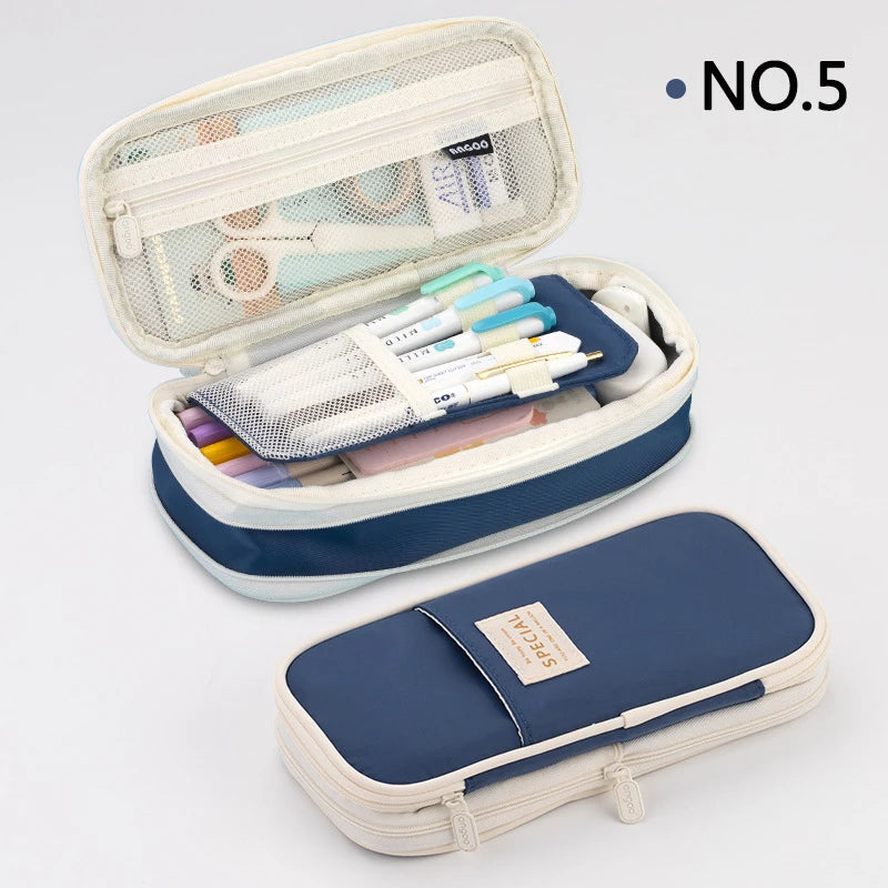 Professional Pencil Case with Double Layers and Large Capacity - CPC Certified Safe Material