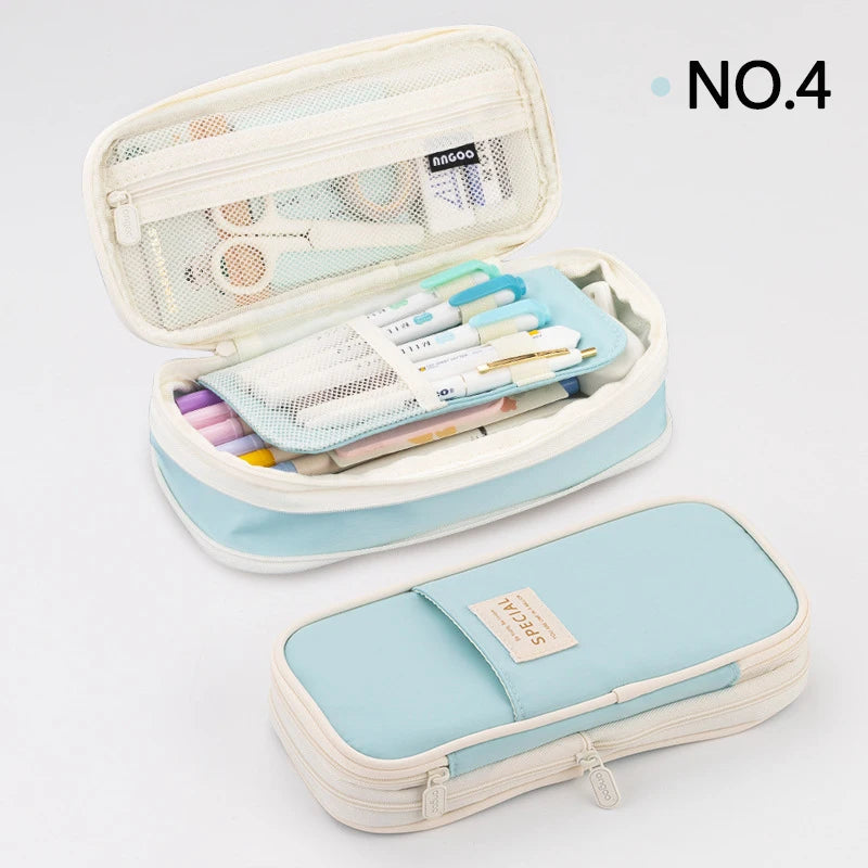 Professional Pencil Case with Double Layers and Large Capacity - CPC Certified Safe Material