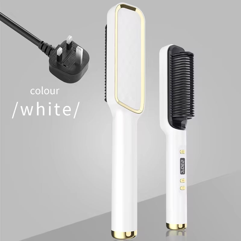 Multifunctional Electric Hot Comb with Negative Ion Technology for Straightening Hair