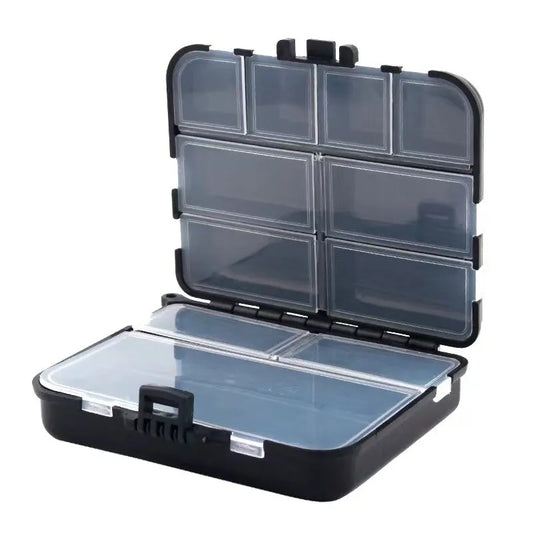 Portable Double-Sided Fishing Tackle Bait Storage Box with Lure Hook Organizer