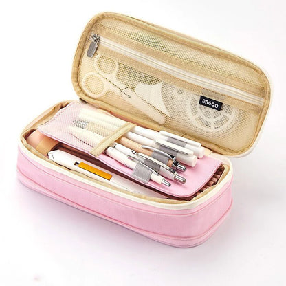 Professional Pencil Case with Double Layers and Large Capacity - CPC Certified Safe Material