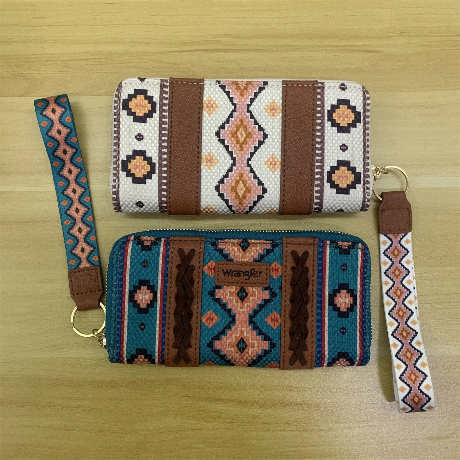 Cowgirls Wrangler Wallet Purse Casual Women Western Clutch Wristlet Wallet with Credit Card Holder Envelope Bag Shoulder Handbag