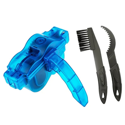 Portable Bicycle Chain Cleaning Kit with Brushes and Scrubber for Mountain Cycling Maintenance