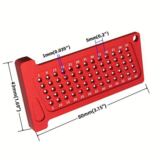 Aluminum Woodworking Scribe T-Square Ruler with Metric/Inch Measurements