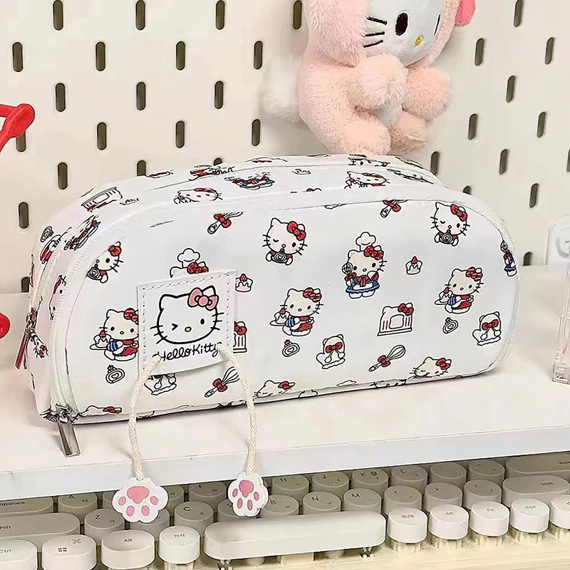 Multifunctional Large Capacity Cartoon Pencil Case with Cute Pochacco Kt Cat Printed Pattern