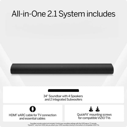 2.1 Channel All-In-One Soundbar with Dolby Atmos (Model SV210D-08)