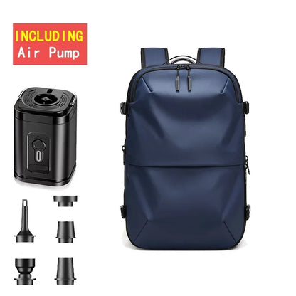 Travel Backpack with Electric Pump, Waterproof Storage, and Laptop Compartment - Expandable Casual Fashion Bag