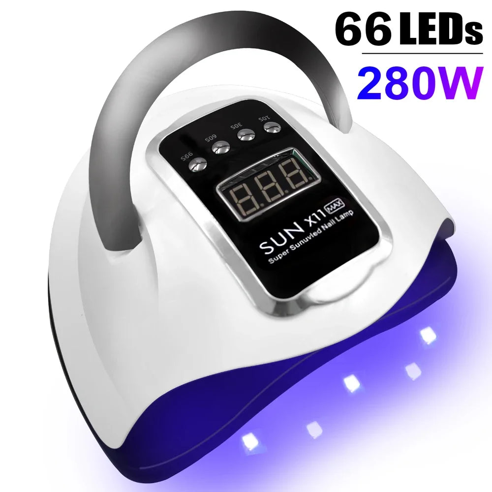 Professional 300W UV LED Nail Lamp for Gel Polish Curing with Large Screen