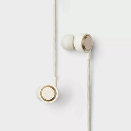 Wired Earbuds Featuring Integrated Microphone