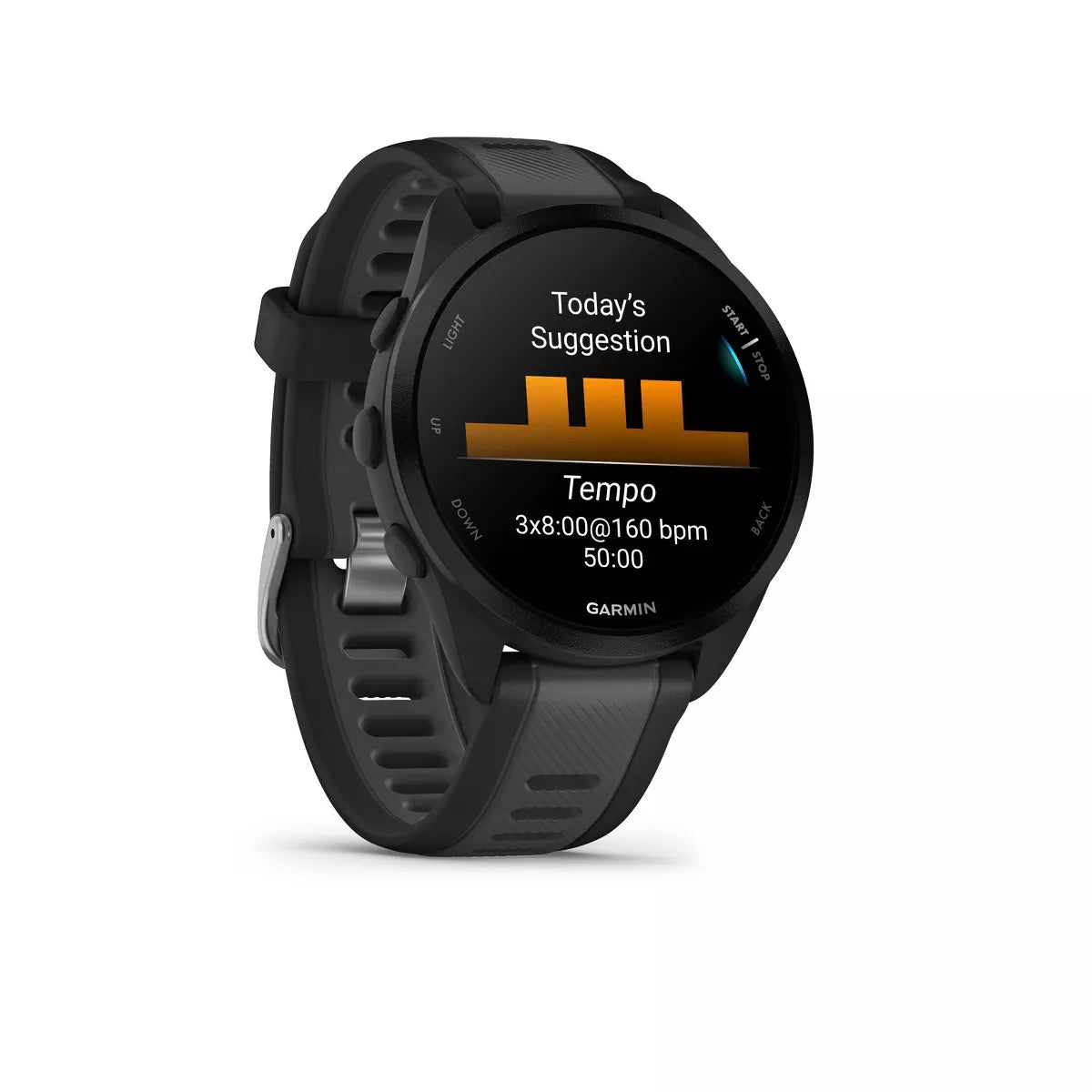 Garmin Forerunner 165 Smartwatch - Black and Slate Gray