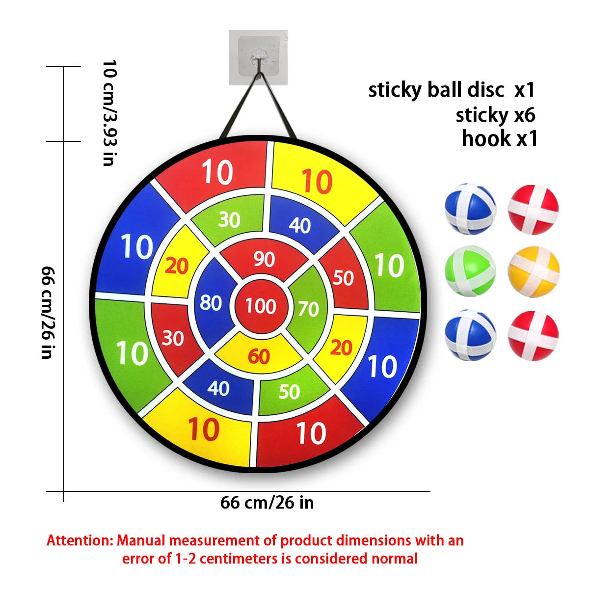 Set of 12 Sticky Ball Dart Discs for Indoor and Outdoor Play - Perfect for Parent-Child Interaction, Birthdays, and Party Games