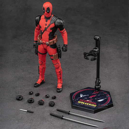 Deadpool and Wolverine Super Hero Movable Figurine PVC Model Doll - Boys Gift, Christmas Toys Gift