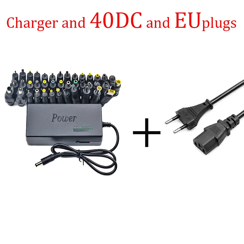 Universal Portable AC Laptop Power Adapter - 96W, 12V-24V, 4.5A - Compatible with Dell, Toshiba, HP, Asus, Acer, Sony, Lenovo