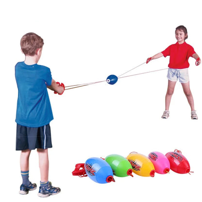 Outdoor Interactive Pulling Elastic Speed Balls - Sensory Training Sport Game Toy for Children and Adults