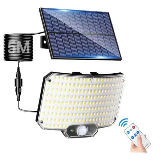 Outdoor Solar Wall Lamp with Motion Sensor, Super Bright LED, IP65 Waterproof, 3 Working Modes