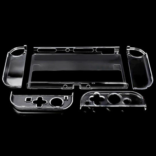 Protective Transparent Shell Case Cover for Nintendo Switch OLED Console