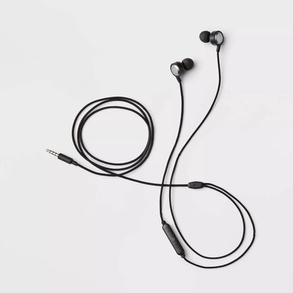 Wired Earbuds Featuring Integrated Microphone