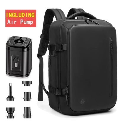 Travel Backpack with Electric Pump, Waterproof Storage, and Laptop Compartment - Expandable Casual Fashion Bag