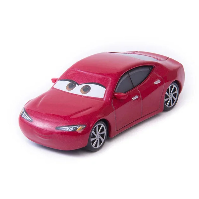 Disney Pixar Cars 3 Diecast Metal Alloy Model Car Set - Lightning McQueen, Jackson Storm, Mater - 1:55 Scale 