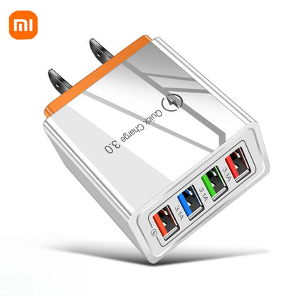 Xiaomi USB PD Charger with Quick Charge 3.0 for iPhone, Samsung, Xiaomi Tablets - Fast Charging Adapter with EU/US Plug