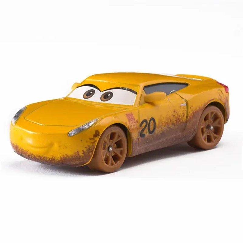 Disney Pixar Cars 3 Diecast Metal Alloy Model Car Set - Lightning McQueen, Jackson Storm, Mater - 1:55 Scale 