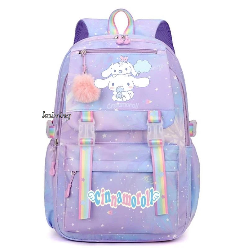 Sanrio Cinnamoroll Large Capacity College Backpack for Students - Lightweight and Casual Design