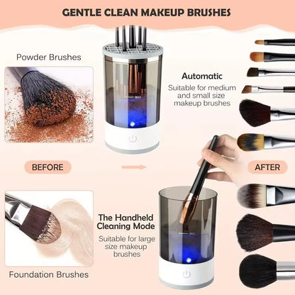 Portable USB Electric Makeup Brush Cleaner with Quick Cleaning Function