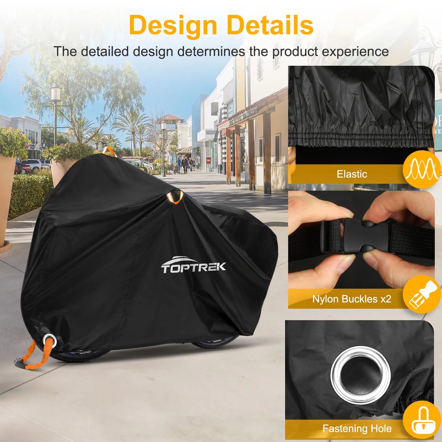 Premium 210T Bicycle Cover - All-Weather Waterproof Protector for Rain, Snow, and Dust